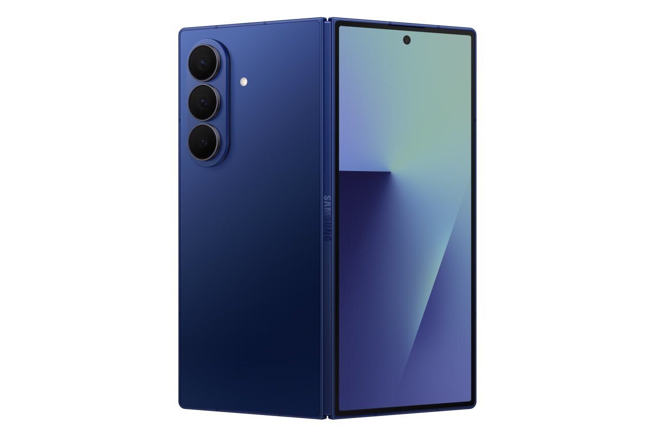 5981236688832891973 Samsung Galaxy Z Fold7 5G 512 GB 12 GB RAM Blue Shadow AI-Smartphone – Nahost-Version - Bild 1